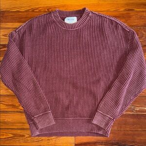 Hollister Men's Crewneck Sweater - Maroon